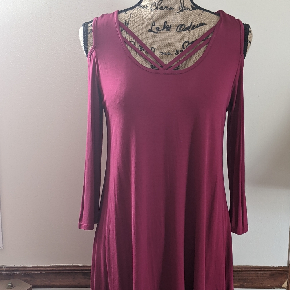Jamby Styles Off the Shoulder Tunic Shirts